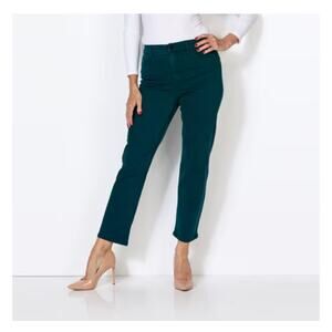 Liverpool NWT Liv non skinny skinny hi rise pants jeans women’s size 8 29 green